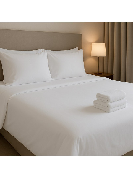 Μαξιλαροθήκη 50x70εκ. Polycotton 50% Βαμβάκι-50% Polyester 144TC Λευκή 242420000545 - OEM - 242420000545