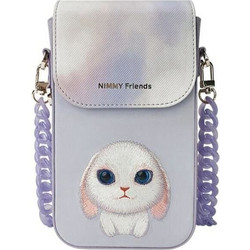 Nimmy phone bag BIG EYED PET 2.0 Rabbit purple