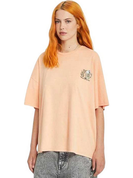 VOLCOM W MY GUYS T-SHIRT - B3512513-PCH ORANGE