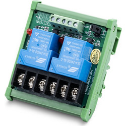 2 channel high-current Trigger Voltage relay module 30A, 5V 12V and 24V input, DIN rail mount PLC industrial control module