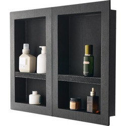 VEVOR Εντοιχισμένη Οργάνωση Μπάνιου 40.6 x 61 cm Διπλή Ντουλάπα SLLYBK4C16INUI9XP001V0