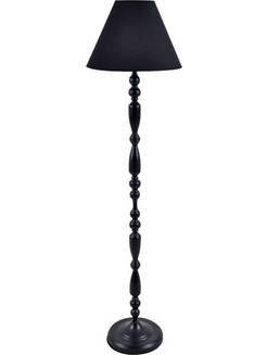 Φωτιστικό Δαπέδου Με Καπέλο Μαύρο 38x38x150cm ANKOR