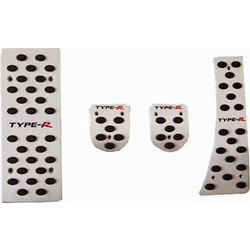 Πεντάλ Αλουμινίου Και Footrest Type-R Συμβατά Με Honda Civic 2006+ Μη Αυτόματο Σετ 4 Τεμάχια