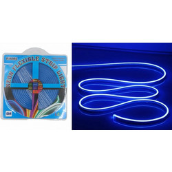 ΕΥΚΑΜΠΤΗ neon LED ΤΑΙΝΙΑ 12V/5m ΜΠΛΕ ΧΡΩΜΑ RZ-02193