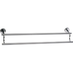 Πετσετοθήκη Διπλή Axis Brass Χρωμέ 60cm Interflex 183918