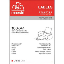 Αυτοκόλλητες Ετικέτες Maestri 35x23mm - 100 Φύλλα