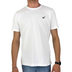 HENRY COTTONS T-SHIRT ΠΙΚΕ ΛΑΙΜΟΚΟΨΗ 100%ΒΑΜΒΑΚΙ ΜΕ ΚΕΝΤΗΜΕΝΟ LOGO ΕΜΠΡΟΣ ΚΑΝΟΝΙΚΗ ΓΡΑΜΜΗ