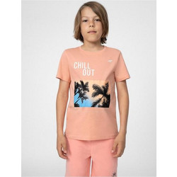 4F Παιδικό T-Shirt Κοντομάνικο Ροζ 4FJSS23TTSHM288-64S