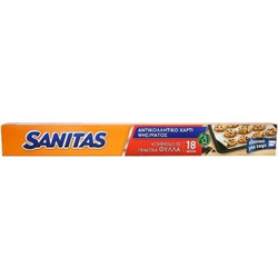 Sanitas Αντικολλητικό Χαρτί Κομμένο 18τμχ