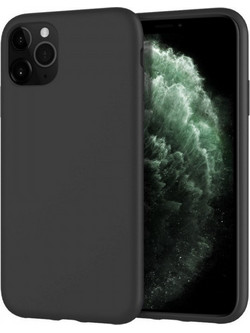 Θήκη Rubber Ενισχυμένης Σιλικόνης για iPhone 11 Pro Max Μαύρο