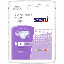 Seni Super Plus Large Πάνες Ακράτειας 30τμχ