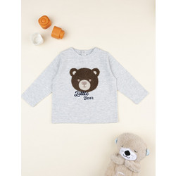 βρεφική μπλούζα γκρι little bear για αγόρι