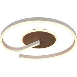Φωτιστικό Οροφής - Πλαφονιέρα Calle R63631165 SMD 21W 2600lm 2300+3000+4000K 50x6,5cm Coffee RL Lighting
