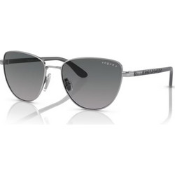 Vogue VO4286S 323/8S Ανδρικά Γυαλιά Ηλίου Πεταλούδα Μεταλλικά Μαύρα με Μαύρο Φακό