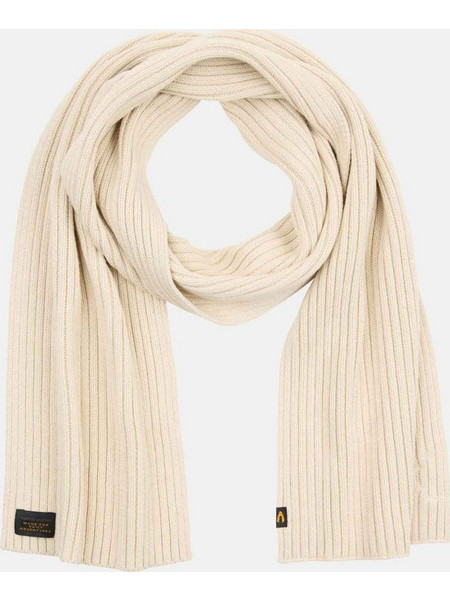 Camel Active ανδρικό πλεκτό κασκόλ ribbed με κασμίρι - C252-407500-6V50 Μπεζ