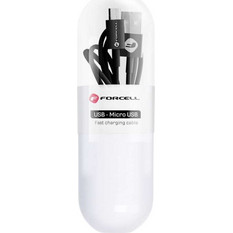 Forcell C321 - Καλώδιο USB-A σε Micro USB 2.4A 1m σε Μαύρο Χρώμα