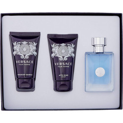Versace Pour Homme Eau de Toilette 50ml + After Shave Balm 50ml + Shampoo 50ml