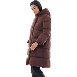 Splendid Γυναικείο Μπουφάν Χειμωνιάτικο Puffer Μακρύ Σοκολατί 48-101-081