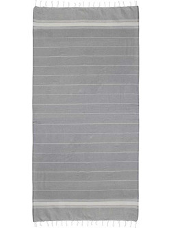 Inart Ble Πετσέτα Θαλάσσης Γκρι 90x170cm 5-46-807-0059