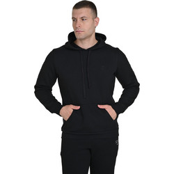 Target Ανδρική Ζακέτα Fleece με Κουκούλα και Φερμουάρ Μαύρη M23-74035-10