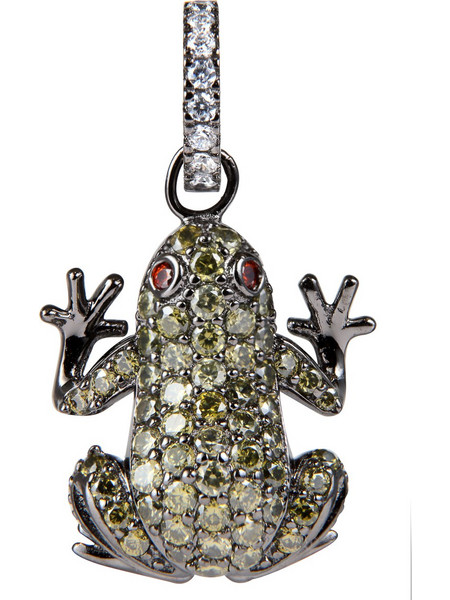 Lancaster Γυναικείο Μενταγιόν Βάτραχος από Ασήμι JLA-PEN-FROG-3