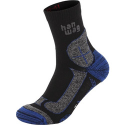 Κάλτσες Hanwag Hike Merino Black/Royal Blue