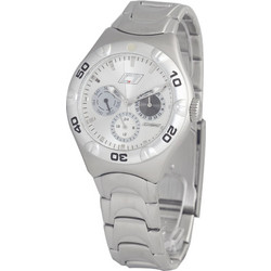 Chronotech Ανδρικό Ρολόι με Ασημί Μεταλλικό Μπρασελέ CC7051M-06M