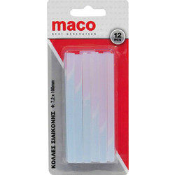 ΚΟΛΛΑ ΘΕΡΜΗΣ ΣΙΛΙΚΟΝΗΣ ΔΙΑΦΑΝΗ Φ 7,2mm Χ 10 cm Maco