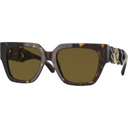 Versace VE 4409 108/73 Γυναικεία Γυαλιά Ηλίου Τετράγωνα Κοκάλινα Καφέ με Καφέ Polarized Φακό