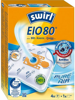 Swirl EIO80 Σακούλες Σκούπας 4τμχ Συμβατές με Σκούπα Dirt Devil