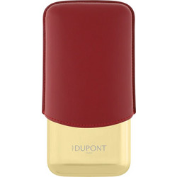 St. Dupont Romeo y Julieta burgundy δερμάτινη Πουροθήκη για 3 πούρα/ 3 cigar case Leather case 183350