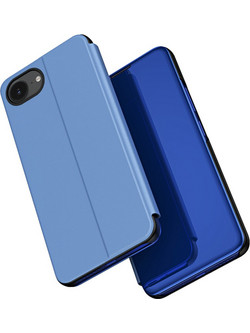Clear View Case for iPhone 16e / 17e Flip Cover - Blue