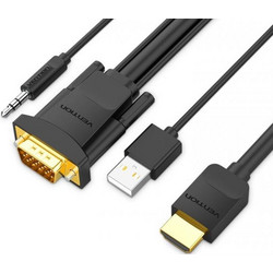 ΚΑΛΩΔΙΟ VENTION HDMI ΣΕ VGA 3M ABIBI BLACK