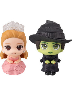 MegaHouse Wicked Look Up Elphaba & Glinda (with gift) 11cm
