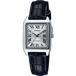 Casio Γυναικείο Ρολόι με Μαύρο Δερμάτινο Λουράκι LTP-V007L-7B1