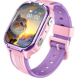 Smartwatch D58 - Ροζ κάσα / Ροζ λουρί σιλικόνης