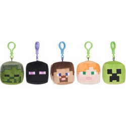 Magic Toys Minecraft Head Bag-Clip 6Cm - 1 Τμχ 1219