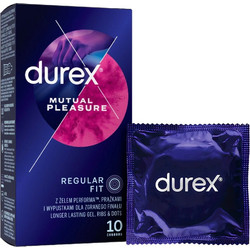 Durex Mutual Pleasure Προφυλακτικά με Ραβδώσεις και Λιπαντικό 10τμχ