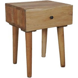 Κομοδίνο Nextdeco Tribeca ανακυκλωμένο ξύλο teak Υ50x35x40εκ