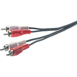 Vivanco Audio Connection Cable 2x Rca Plug To 2x Rca Plug 1.2m - (VVAX2RCA12MMK)