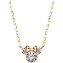 Κολιέ Disney Minnie Mouse χρυσό Κ9 με Ζιργκόν 'April birthstone'