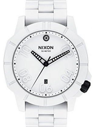 Nixon Ανδρικό Ρολόι με Λευκό Μεταλλικό Μπρασελέ A506SW-2243-00