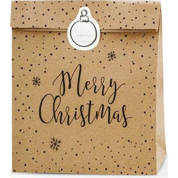 Beauty Home ΣΑΚΟΥΛΑΚΙΑ Merry Christmas, 3 ΤΜΧ 25x11x27cm
