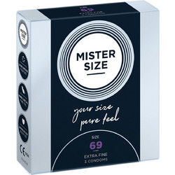 My.Size 69mm Mister Size Προφυλακτικά Λεπτά με Λιπαντικό 3τμχ