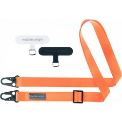 Mobile Origin Lanyard tape 25mm, Orange, 84 - 165cm - (LYT-UNI-ORG)