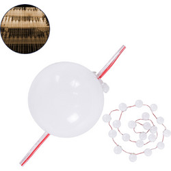 GloboStar(R) S-90138 Facade Module Chain String with 20 Spots - Αλυσίδα Γιρλάντα με 20 Σποτ LED SMD 3535 15W 20LED 20PIXEL 1200lm 240 DC 12V IP67 Θερμό Λευκό 2700K - Λευκό Σώμα - Μ200 x Π5 x Υ5cm