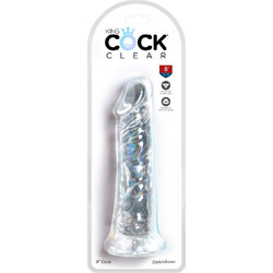 Pipedream King Cock 8" Ρεαλιστικό Dildo με Βεντούζα 20cm Clear