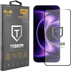 Idol 1991 Titanium Semi Curved Full Glue 0.20mm Tempered Glass Black (Xiaomi 17 Ultra)