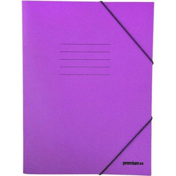 Φάκελος με λάστιχο Premioum prespan μωβ 25X35 (12810)