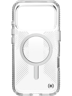 Speck Presidio Perfect-Clear Grip+ MagSafe Θήκη για iPhone 17 Pro Clear/Silver (150973-3223)